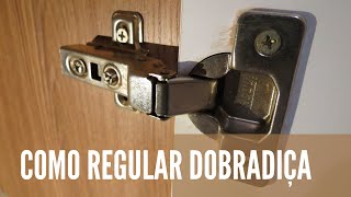 Como Regular Dobradiça De Armário Vídeo 01 [upl. by Ahseile]