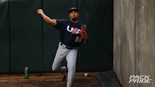 Derrick Smith RHP talks facing Alex Sosa playing for Team USA on 4th of July [upl. by Aivekal]