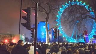 Auld Lang syne live London New Year Day 2019 [upl. by Salahcin]