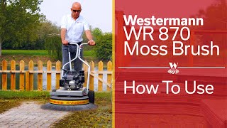 How To Use  Westermann Honda Moss Brush WR870 [upl. by Schwejda10]