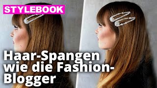 DIY PerlenHaarspangen mit Leobalys  Anleitung  STYLEBOOK [upl. by Kired891]