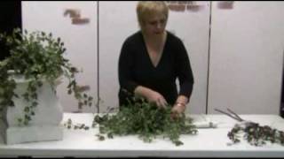 How To Design With Silk Flowers  Floral Design Series ShelfCabinet Topper [upl. by Lemmuela]