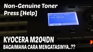 Cara Mengatasi Mesin FotoCopy Kyocera NONGENUINE TONER PRESS HELP [upl. by Nosiram6]