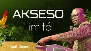 Akseso ílimita  Apostel Durant 15092024 [upl. by Valencia]