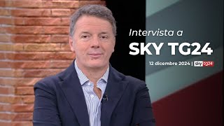 Matteo Renzi ospite a Sky TG24  12122024 [upl. by Esorylime]