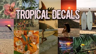 tropical decal ids  roblox ❀  decal codes [upl. by Tore]