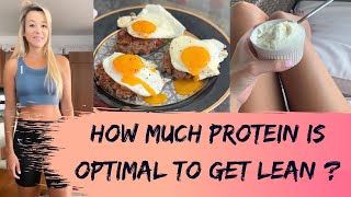 Getting Lean How Much Protein is Optimal [upl. by Naujid]