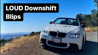 BRUTAL Downshifts DCT E92 M3 Straight Pipe E90 E93 [upl. by Rivalee]