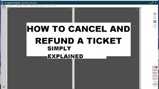 How to cancel and Refund a ticket in Galileo Easy explanation [upl. by Analihp308]