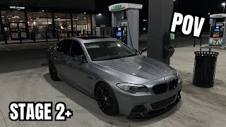 TUNED STAGE 2 BMW F10 535i NIGHT TIME POV [upl. by Acinyt]