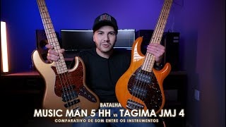 Batalha Tagima JMJ 4 H Vs Music Man Stingray 5 HH  Review por Samuel Santos [upl. by Jensen]