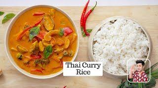 Veg Thai Curry Recipe  Homemade Thai Red Curry Paste  Vegan Thai Curry Rice  Chef Kunal Kapur [upl. by Lavella]