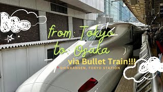 Bullet Train Experience Tokyo to Osaka  Hankyu Umeda Mall [upl. by Notslar]