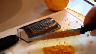 How to easily zest a lemon using a coarse or fine cheese grater [upl. by Eilesor]