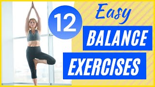 12 Balance Exercises for Seniors DAILY ROUTINE [upl. by Pearlstein]