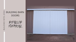 BUILDING BARN DOORSDETAILED TUTORIALEXTERIOR DOOR [upl. by Volotta218]