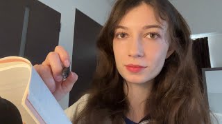 ASMR measuring you for a sculpture lots of writing sounds [upl. by Ahselrak]