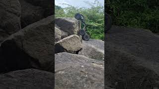 rc4wd bully 2 rhino 6x6 hobbywing fusion brushless climbing a big rock again [upl. by Onez414]