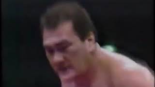 Giant BabaHiroshi Wajima vs Stan HansenTerry Gordy All Japan December 5th 1987 [upl. by Aynatan]