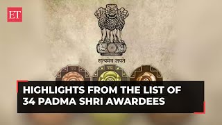 Highlights from some of the 2024 Padma awardees List [upl. by Atiekahs]