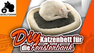 🔥Katzenbett selber machen  Diy Katzenbett für die Fensterbank  Katzenbett selber bauen [upl. by Tansy]