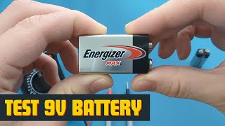 How To Test 9V Battery With Multimeter [upl. by Sixla]