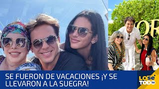 CRISTIAN CASTRO Y MARIELA SÁNCHEZ SE FUERON DE VACACIONES CON VERÓNICA CASTRO [upl. by Kirbee]