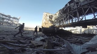 Battle of Donetsk Airport  Intense Combat Footage and Heavy Clashes Fighting  War in Ukraine [upl. by Medarda]