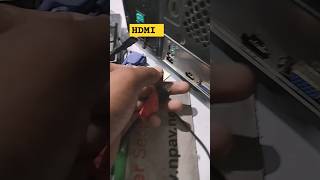 How to Insert HDMI Cable And Plug Out Properlymacnitesh2024shortshdmi [upl. by Elyn]