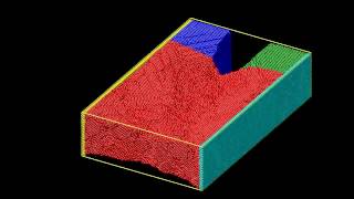 Crack propagation in 3D solid [upl. by Rodie]