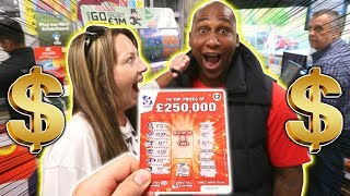 FAKE LOTTERY TICKET PRANK 250000 THEY TRIED TO CLAIM IT [upl. by Eugor]