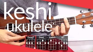 magnolia keshi Ukulele Tutorial  Chords [upl. by Ecirtra]