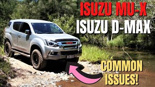 Isuzu Mux  Dmax COMMON ISSUES  Top 7 ISSUES To Look Out For  Look Out For These Problems [upl. by Enyt543]