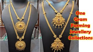 One Gram Gold Haram Collections  One Gram Gold Jewellery Collections  For Contact  9944832054 [upl. by Feledy921]