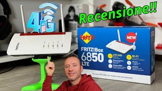 FWA LTE 4g Internet a Casa con FRITZ Box 6850 MODEM ROUTER Di AVM  Recensione [upl. by Weslee]