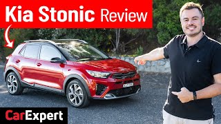 2021 Kia Stonic GTLine review Like a Rio but bigger [upl. by Ardnasac]