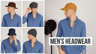 My Favorite Headwear for Fall 2019  Men’s Hats Beanies Fedoras and Caps [upl. by Jegger]