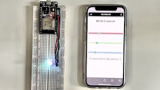 ESP32  HOW TO CONTROL RGB LED VIA WEB PAGE [upl. by Desirea]