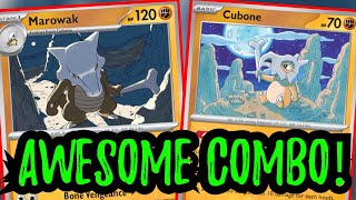 I Played Cubone and Marowak But What Stadium Did I Play Pokemon TCG Live [upl. by Htiffirg]