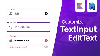 TextInputEditText  Material Design Edit Text  Android Studio Tutorial [upl. by Wein]