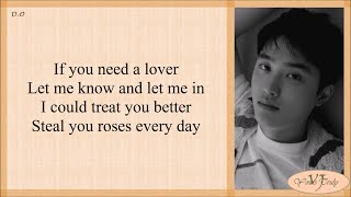 DO 디오  Rose English Version Lyrics [upl. by Airamahs793]