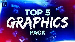 FREE TOP 5 PRO GFX PACK 2019 Photoshop  Free Download [upl. by Thad308]