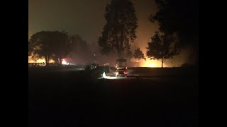 Fire forces evacuation of Silverado Resort hours after Safeway Open ended [upl. by Ennayhc]