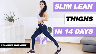 QUICK THIGH SLIMMING WORKOUT  8 Min Thigh Standing Workout  NO Bulky Legs No Talking Low Impact [upl. by Yemrej875]