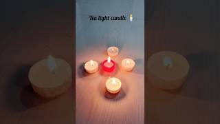 Diy tea light candle 🕯️love diy homemade tealight candle diwali trending youtube shorts [upl. by Inna]