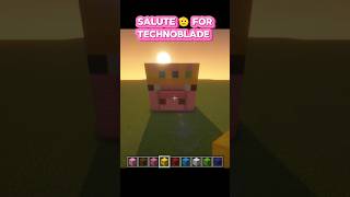 Minecraft technoblade 🫡😔 never dies minecraft shorts [upl. by Utica268]