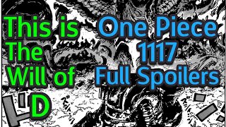 This is The Will of D  One Piece 1117 Full Chapter Spoilers [upl. by Nester]