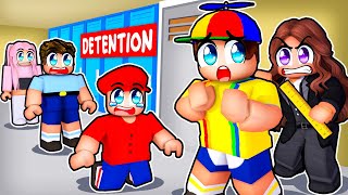 I Got DETENTION In Roblox [upl. by Cirillo]