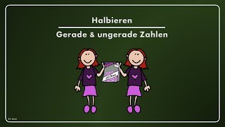 LernBox Online  1 Klasse  Mathematik  Halbieren Gerade und ungerade Zahlen [upl. by Sabina554]