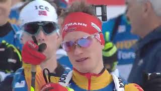 Biathlon Annecy Le Grand Bornand Mens Pursuit  2019–20 Biathlon World Cup 21122019 [upl. by Gans]